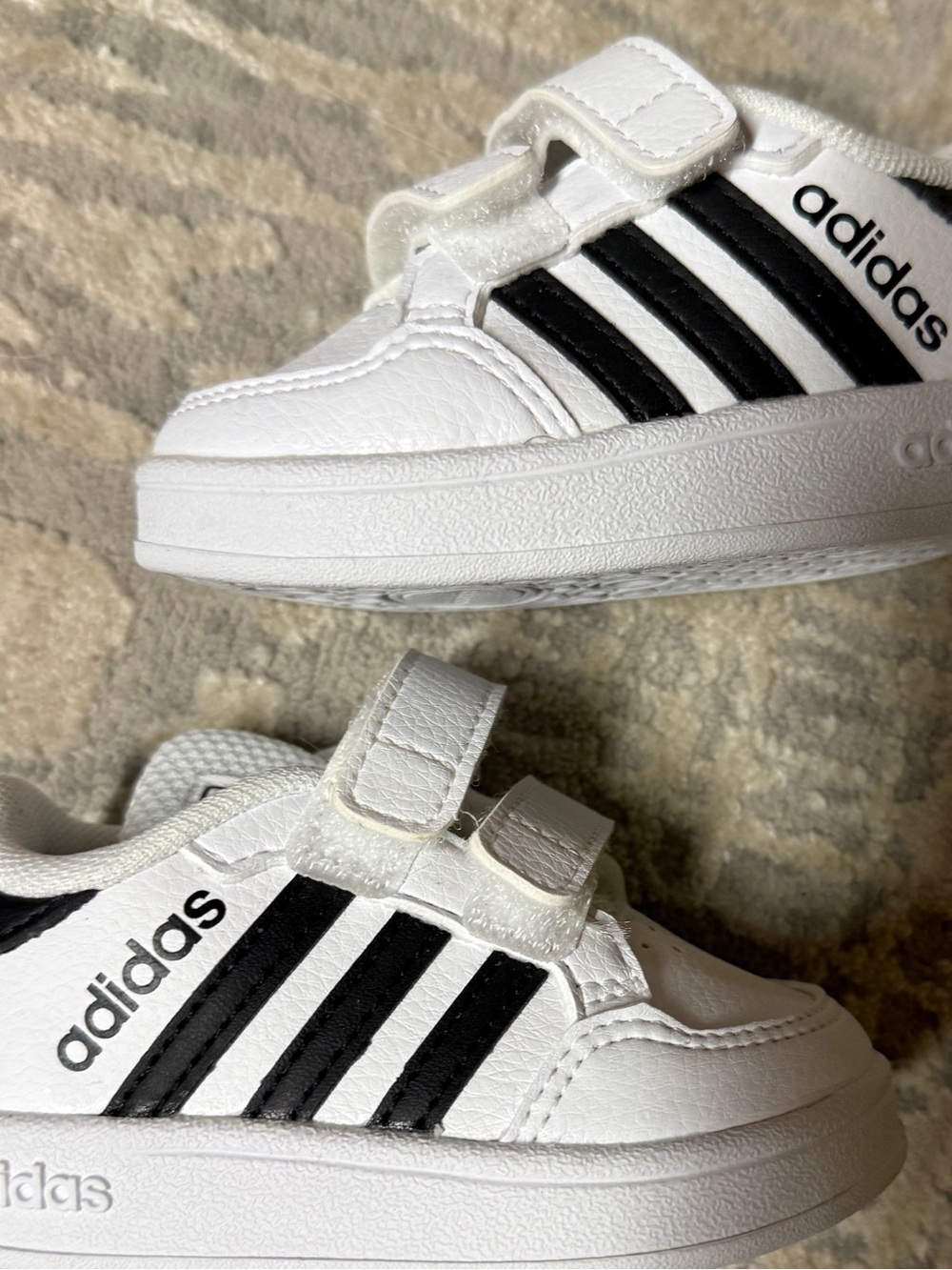 Adidas White and Black Tennis Sneakers